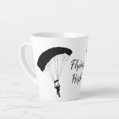 Skydiving Parachuting Design Latte Cup Latte Mok (Linkerhoek)