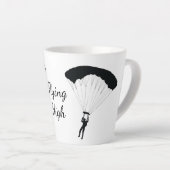 Skydiving Parachuting Design Latte Cup Latte Mok (Rechterhoek)