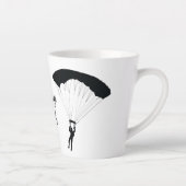 Skydiving Parachuting Design Latte Cup Latte Mok (Rechts)