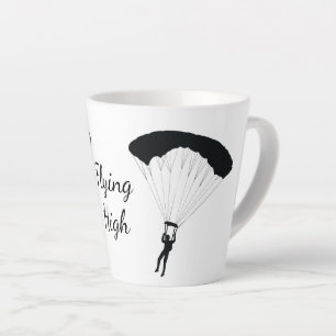 Skydiving Parachuting Design Latte Cup Mok