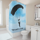 Skydiving Parachuting Design Shower Curtain Douchegordijn (In situ)