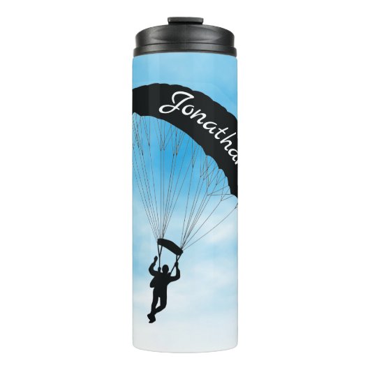 Skydiving Parachuting Design Thermal Tumbler Thermosbeker (Voorkant)