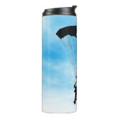 Skydiving Parachuting Design Thermal Tumbler Thermosbeker (Gedraaid links)