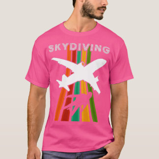  Skydiving Parachuting Retro Skydiver 3 T-shirt