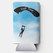 Skydiving Parachuting Seltzer Koelbox Blikjeskoeler (Achterkant)