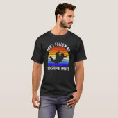 Skydiving Parachuting Sky Diver Retro Skyd T-shirt (Voorkant volledig)