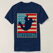  Skydiving Parachuting Skydive T-shirt (Design voorkant)