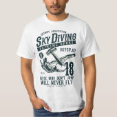 Skydiving Parachuting Skydive Tee Skydiver  T-shirt (Voorkant)
