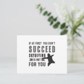 Skydiving Parachuting Skydiver Funny Gift Idea Briefkaart (Staand voorkant)