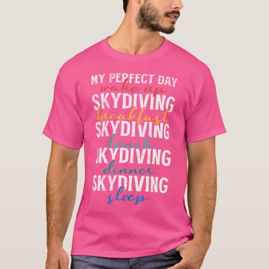 Skydiving Parachuting Tandem Skydiving Extreme Spo T-shirt (Voorkant)