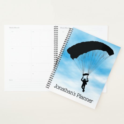 Skydiving Parachuting Weekly/Monthly Planner (Display)
