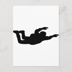 skydiving-pictogram briefkaart