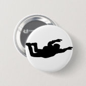 skydiving-pictogram ronde button 5,7 cm (Voorkant /achterkant)