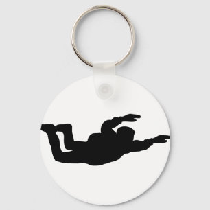 skydiving-pictogram sleutelhanger