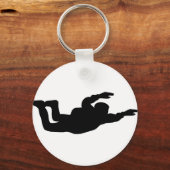 skydiving-pictogram sleutelhanger (Voorkant)