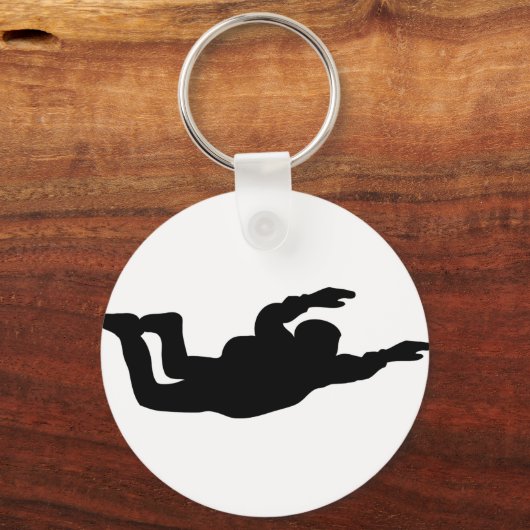 skydiving-pictogram sleutelhanger (Voorkant)
