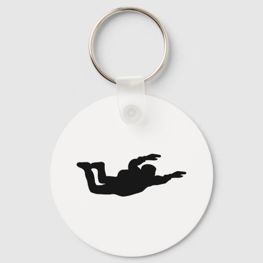 skydiving-pictogram sleutelhanger (Voorkant)