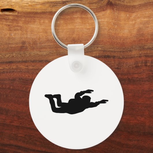 skydiving-pictogram sleutelhanger (Voorkant)