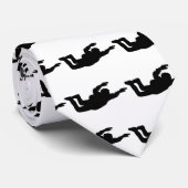 skydiving-pictogram stropdas (Opgerold)