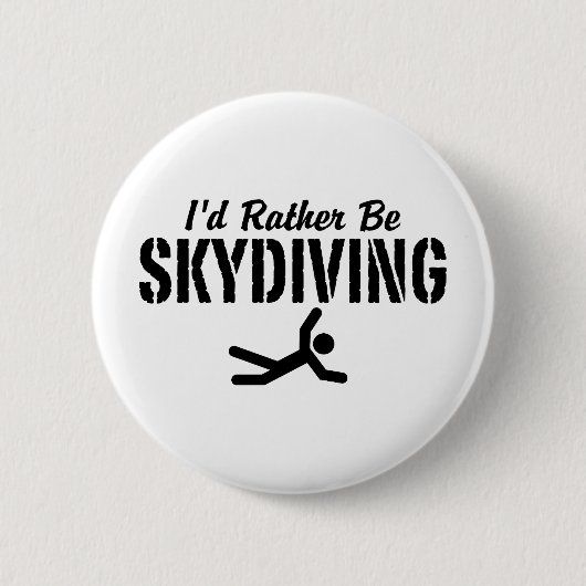 Skydiving Ronde Button 5,7 Cm (Voorkant)