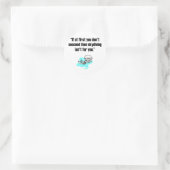 Skydiving Ronde Sticker (Tas)