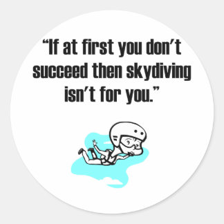 Skydiving Ronde Sticker