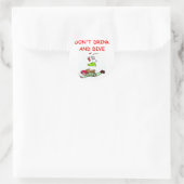 skydiving ronde sticker (Tas)