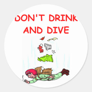 skydiving ronde sticker