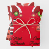 Skydiving Santa Parachute Air Mail Inpakpapier Vel (In situ)