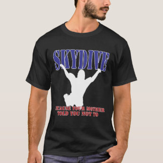 Skydiving Shirt Silhouette (Donker)