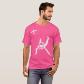 Skydiving Shirt Skydiver springt uit vliegtuig Par (Voorkant volledig)
