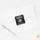 Skydiving Skydive Jump Skydiver Plane Funny Gift Vierkante Sticker (Envelop)