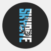 Skydiving Skydive Ronde Sticker (Voorkant)