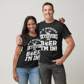 Skydiving Skydiver Grappige Bier Drinker Eerste ke T-shirt (Unisex)