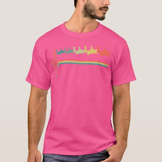 Skydiving Skydiver Heartbeat Skydive T-shirt (Voorkant)