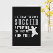 Skydiving Skydiver Jump Parachuting Funny Gift Kaart (Gele Bloem)