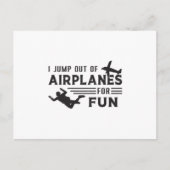 Skydiving Skydiver Jump Plane Gift Idee Briefkaart (Voorkant)