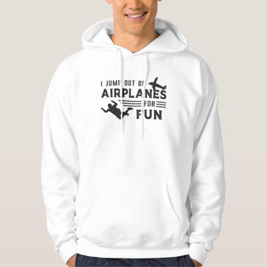 Skydiving Skydiver Jump Plane Gift Idee Hoodie (Voorkant)