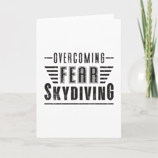 Skydiving Skydiver Plane Jump Gift Idee Kaart (Voorkant)