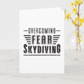 Skydiving Skydiver Plane Jump Gift Idee Kaart (Gele Bloem)