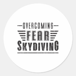 Skydiving Skydiver Plane Jump Gift Idee Ronde Sticker