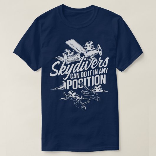 Skydiving Skydiver Position Skydive Parachuting Gi T-shirt (Design voorkant)