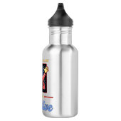 Skydiving Skydiver Retro Keep Calm Funny Gift Waterfles (Rechts)