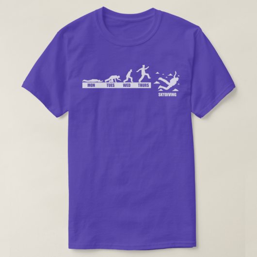 Skydiving Skydiver Schedule Skydive Parachuting Gi T-shirt (Design voorkant)