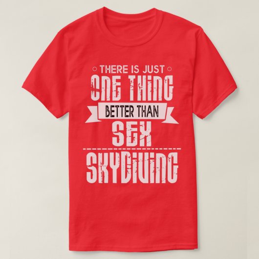 Skydiving Skyspringing Parachute Skydiver Skydive T-shirt (Design voorkant)