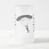 Skydiving Slogan Frosted Mok (Center)