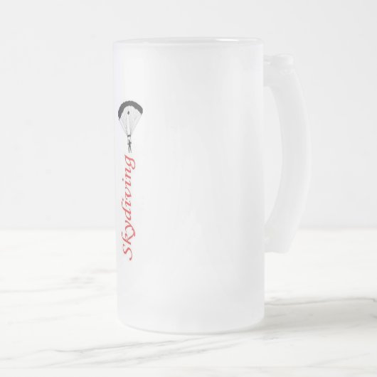 Skydiving Stein Matglas Bierpul (Voorkant rechts)