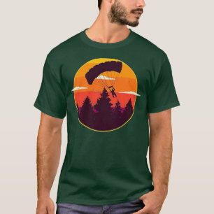 Skydiving Sunset Parachuting Jumping for Skydiver T-shirt