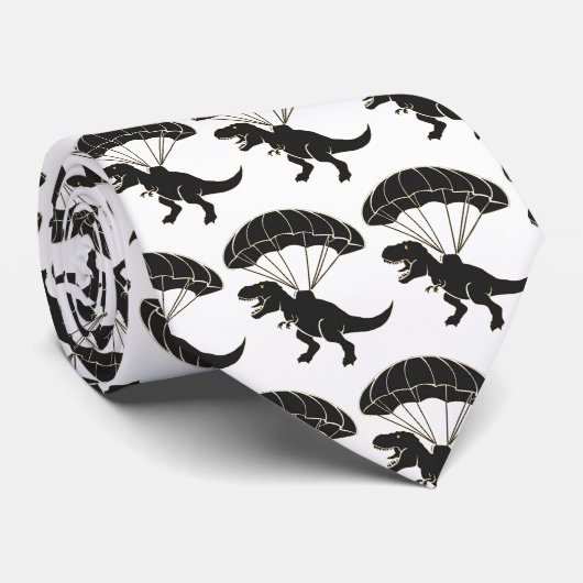 Skydiving T-rex Stropdas (Opgerold)
