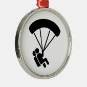 Skydiving tandem metalen ornament (Rechts)